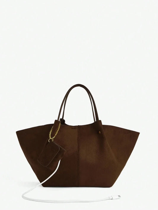 Shein - Maija Ladies, Women Top Handle Bags,Suede