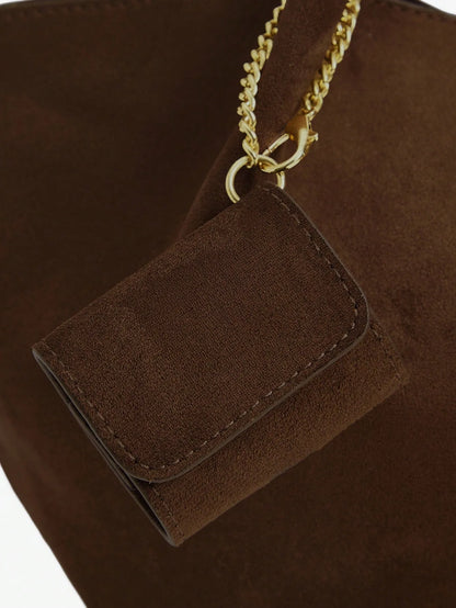 Shein - Maija Ladies, Women Top Handle Bags,Suede