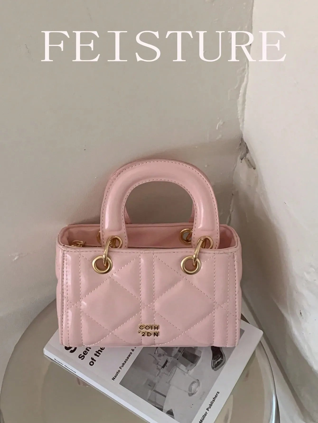 Shein - Pc Leather Rhombus Pattern Mini Handbag, Casual Party Women Shoulder Crossbody Bag