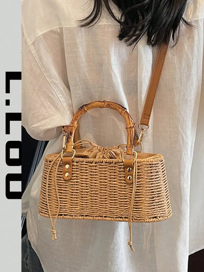 Shein - 2026 Summer New Woven Handbag For Women