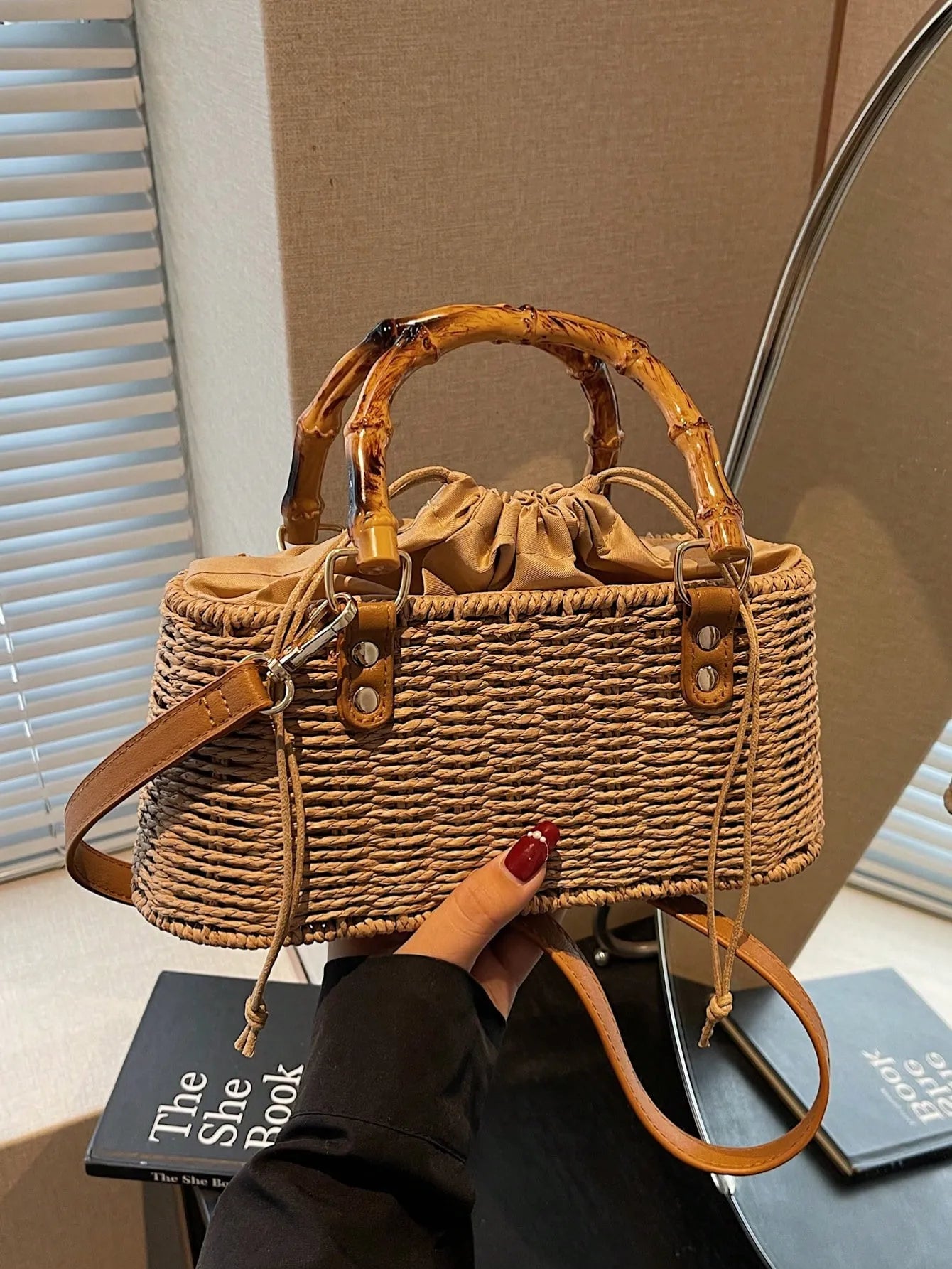 Shein - 2026 Summer New Woven Handbag For Women