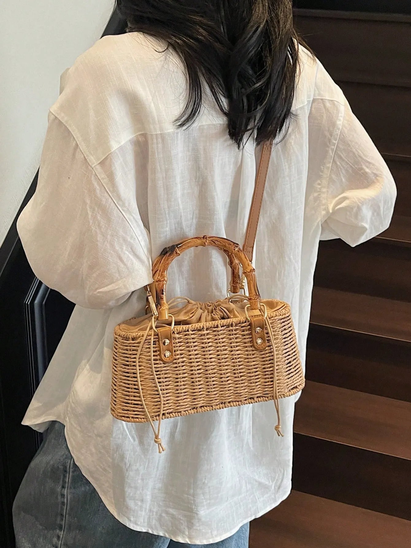 Shein - 2026 Summer New Woven Handbag For Women