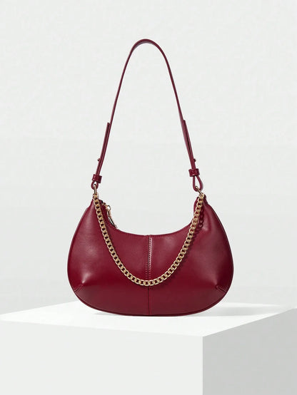 Shein - Motf Women Shoulder Bag Retro - Burgundy