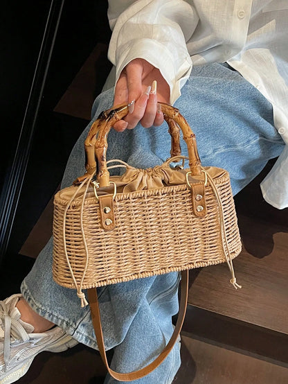 Shein - 2026 Summer New Woven Handbag For Women