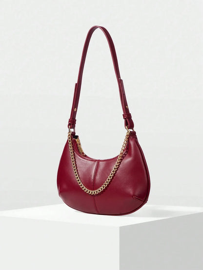 Shein - Motf Women Shoulder Bag Retro - Burgundy