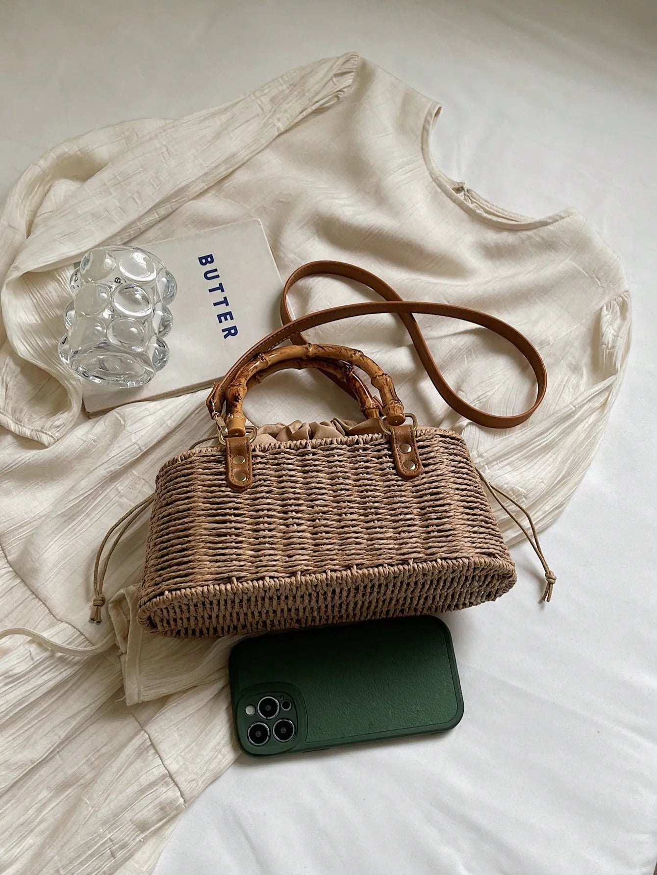 Shein - 2026 Summer New Woven Handbag For Women