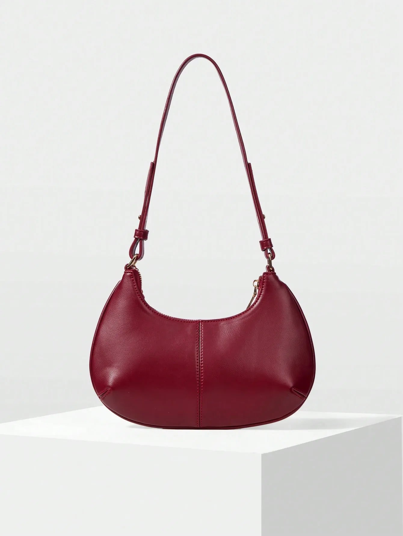 Shein - Motf Women Shoulder Bag Retro - Burgundy