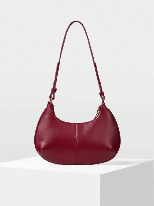 Shein - Motf Women Shoulder Bag Retro - Burgundy
