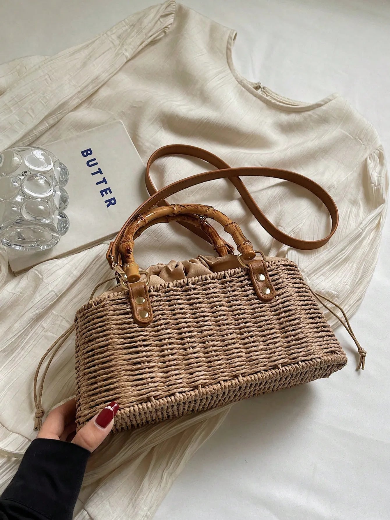 Shein - 2026 Summer New Woven Handbag For Women