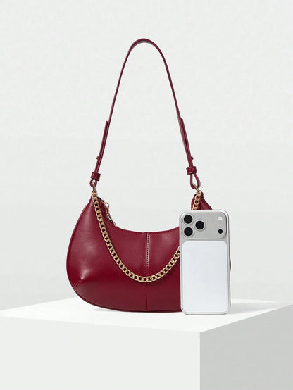Shein - Motf Women Shoulder Bag Retro - Burgundy