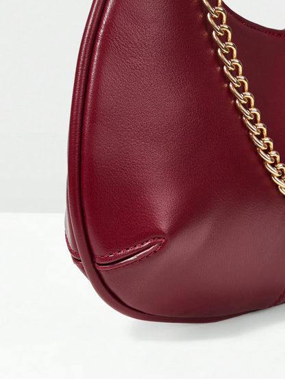 Shein - Motf Women Shoulder Bag Retro - Burgundy