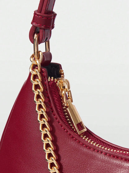 Shein - Motf Women Shoulder Bag Retro - Burgundy