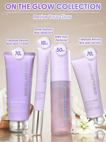 SHEGLAM Hair On The Glow Style Keeper Hair Mascara, Frizz & Flyaway Hair Taming Wand