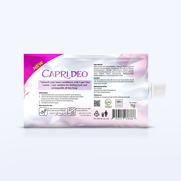 Capri - Deo Lotion Whitening Female - FOC